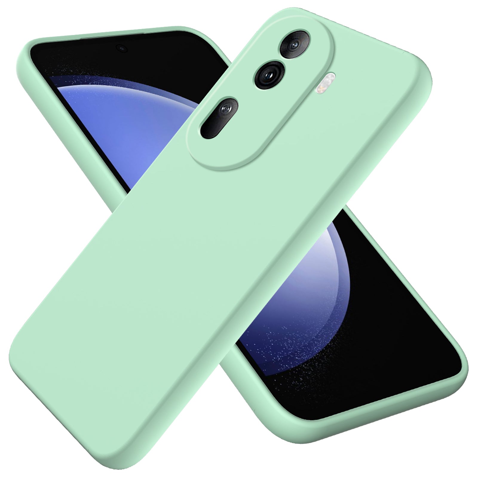 For Oppo Reno11 Pro 5G (Global) Case Liquid Silicone Phone Cover with Anti-Scratch Fiber Lining For Oppo Reno11 Pro 5G (Global) Case Liquid Silicone Phone Cover with Anti-Scratch Fiber Lining